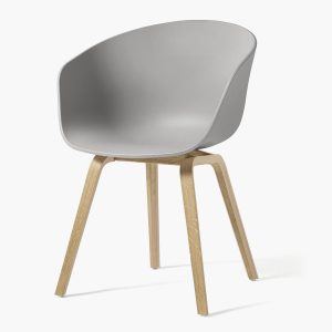 Gloria Wooden Leather Chair